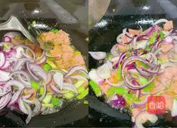 Illustration of home-style fried rice noodles 6