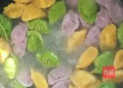 Illustration of how to make colorful dumplings 5
