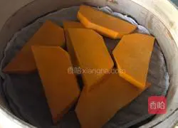 Illustration of making rice dumplings with fermented pumpkin 2