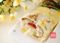 Illustration of how to make breakfast egg burritos 11