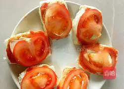 Cheese Tomato Illustration of how to make baked steamed buns 6