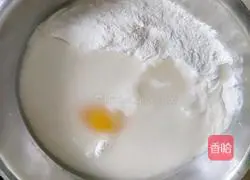 Illustration of making hand cake 2