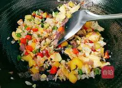 Pineapple colorful fried rice recipe 20