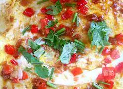 Illustration of making multi-grain noodle egg pancake 5