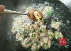 Meat Illustration of how to make meatball noodles 7