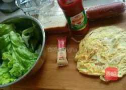 Illustration of how to make a sandwich 1