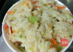 Cabbage Fried Rice Recipe Illustration 9