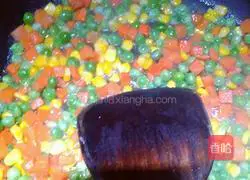 Illustration of how to make fried rice with mixed vegetables 4