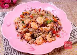 Illustration of how to make shrimp fried rice 7