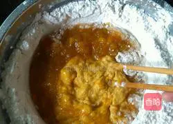 Lotus Seed Pumpkin Cake Recipe Illustration 3