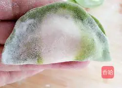 Illustration of how to make cabbage dumpling wrappers 10