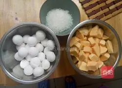 How to make sweet potato glutinous rice balls 1