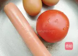 Illustration of how to make egg fried rice 1