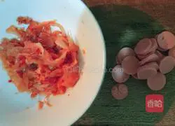 Illustration of Korean Spicy Cabbage Fried Rice 1