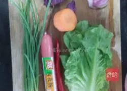 Illustration of how to make assorted vegetable bean dregs cake 2