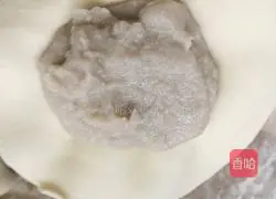 Illustration of how to make bean paste and milk-flavored dough pancakes 10