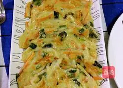 Illustration of how to make vegetable pancakes 13