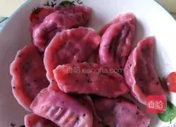 Illustration of how to make dragon fruit dumplings 6