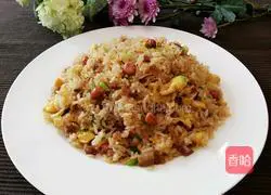 Illustration of making sauce-flavored fried rice 8