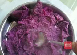 Illustration of how to make purple sweet potato dumplings 6