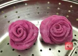 Illustration of how to make dragon juice rose steamed buns 6