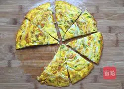 Illustration of how to make whitebait egg cake 6