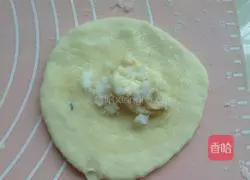 Illustration of how to make open-faced sesame cakes 5