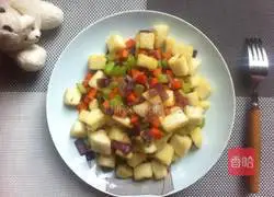 Illustration 7 of how to make vegetarian diced steamed buns