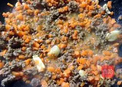 Illustration of how to make mutton fried rice 6