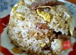 Super simple recipe for sausage and egg fried rice 6