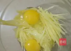 Potato shredded egg pancake recipe 2