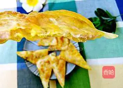 Illustration of how to make wonton and preserved egg patties 1