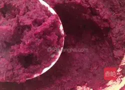 Milk-flavored purple potato cake (simplified version) Illustration of how to do it 2