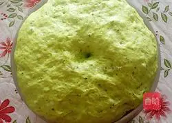 Illustration of how to make spinach steamed buns 3