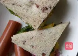 Illustration of how to make egg sandwich 7