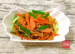 Illustration of home-style fried noodles 9