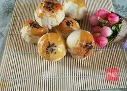 Illustration of making red bean paste cake 14