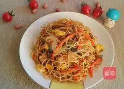 Illustration of how to make fried noodles 15