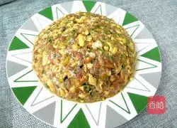 Illustration of how to make dumpling stuffing 12