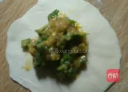 Illustration of how to make dumplings stuffed with chives and chicken 4