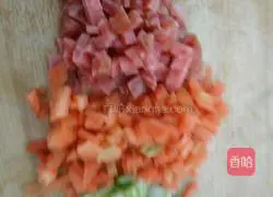 Illustration of how to make egg fried rice 2