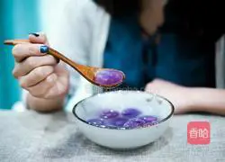 Purple potato crystal glutinous rice balls recipe 5