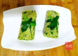 Leek Egg Pancake Recipe Illustration 17