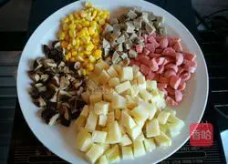 Illustration of how to make warm-sun fried rice in winter 1