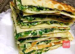 Illustration of how to make egg and green onion pancakes 6