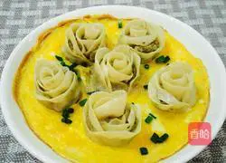 Illustration of how to make egg cake and rose dumplings 15