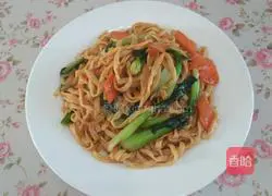 How to make fried noodles Illustration 8