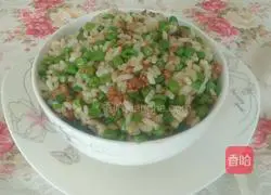 Illustration of how to make fried rice with beans and minced meat 9