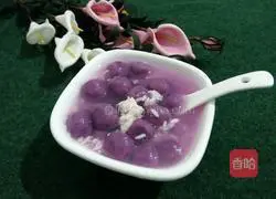 Illustration of how to make purple sweet potato dumplings 13