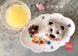 Illustration of how to make a bear sandwich 5